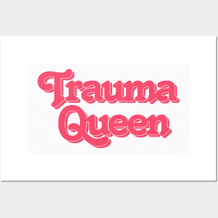 Trauma Queen - Retro Typography Posters and Art